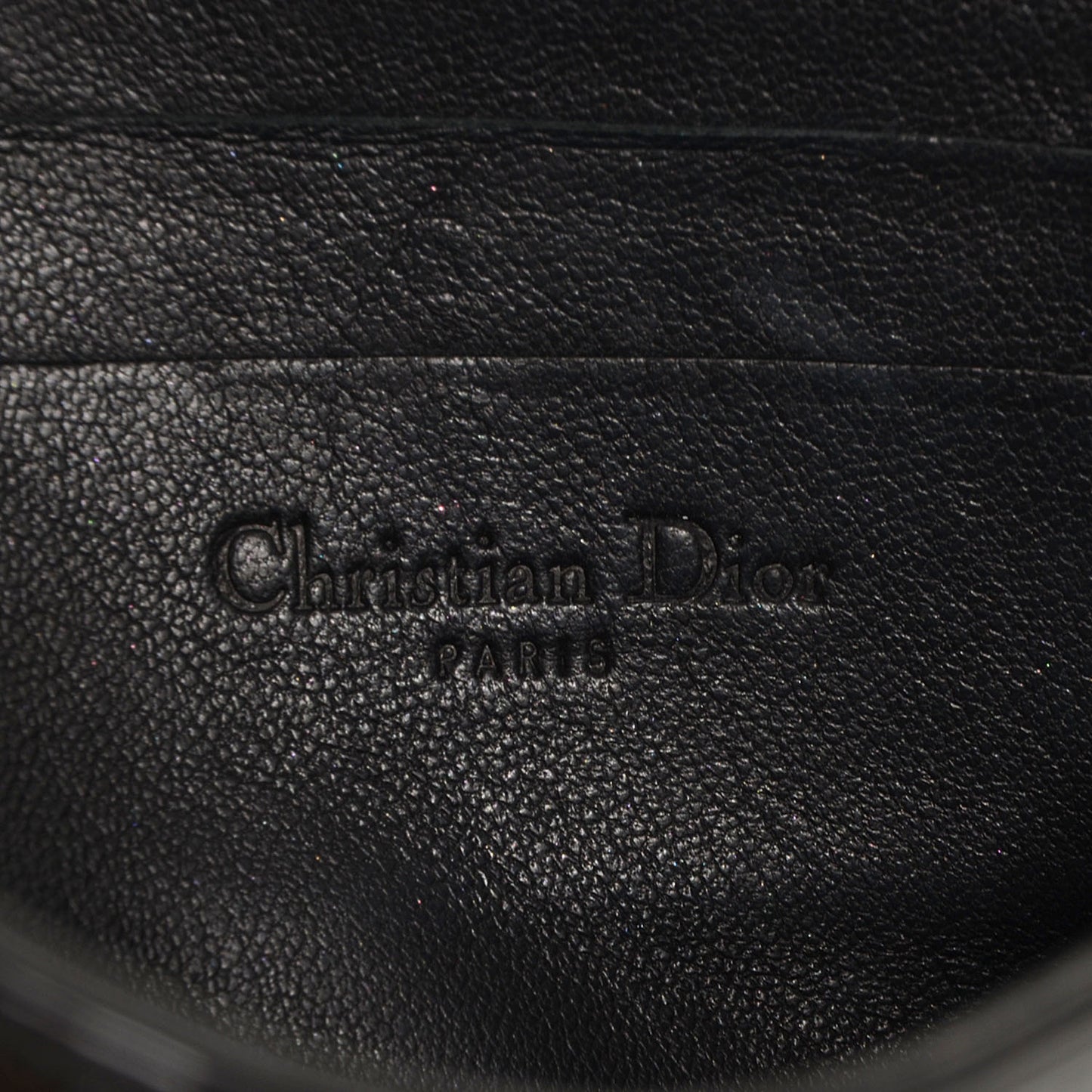 Patent Cannage Lady Dior Evening Clutch Black