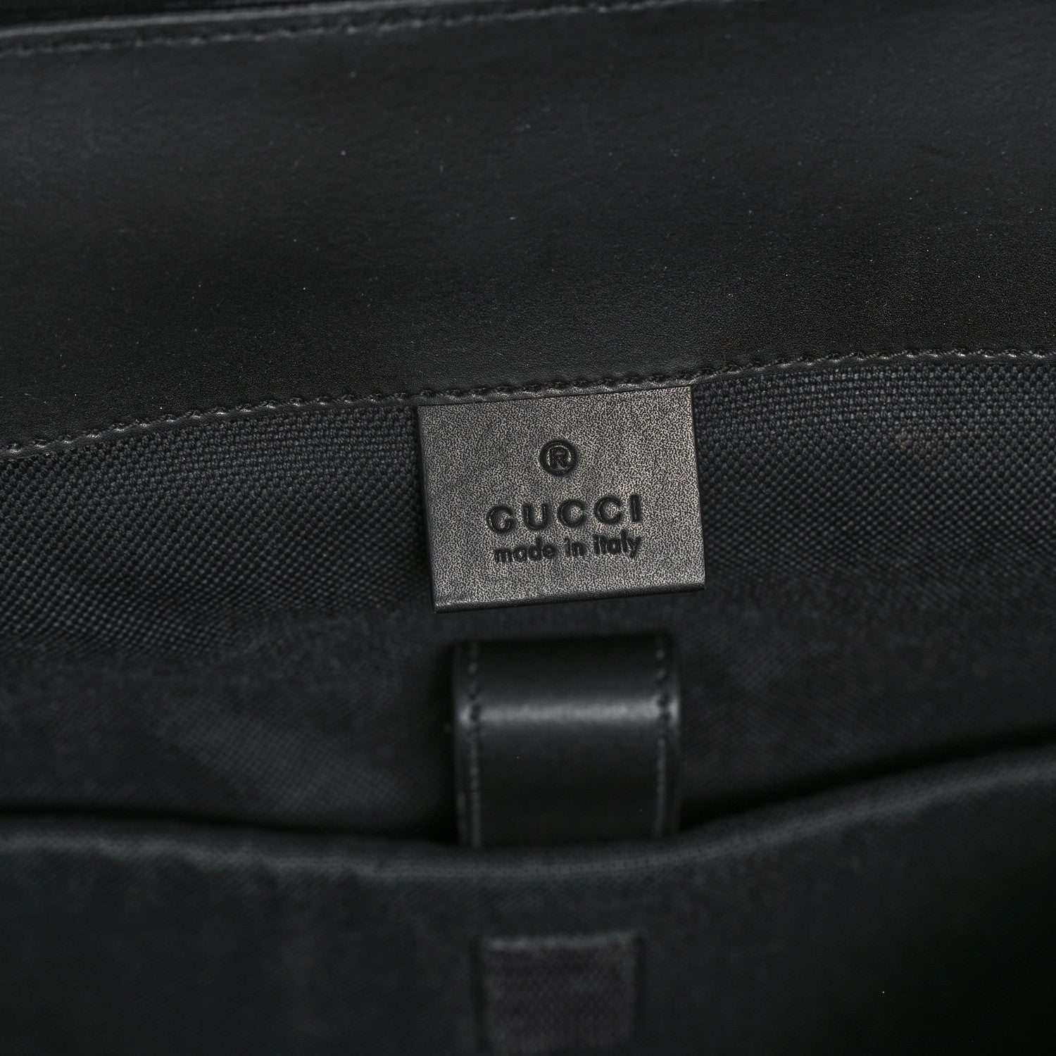 Gucci Soft GG Supreme Monogram Calfskin Web Double Buckle Backpack Black 6 of 15