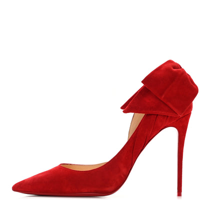Christian Louboutin Suede Rabakate 100 Pumps 39.5 Bomba 1 of 8