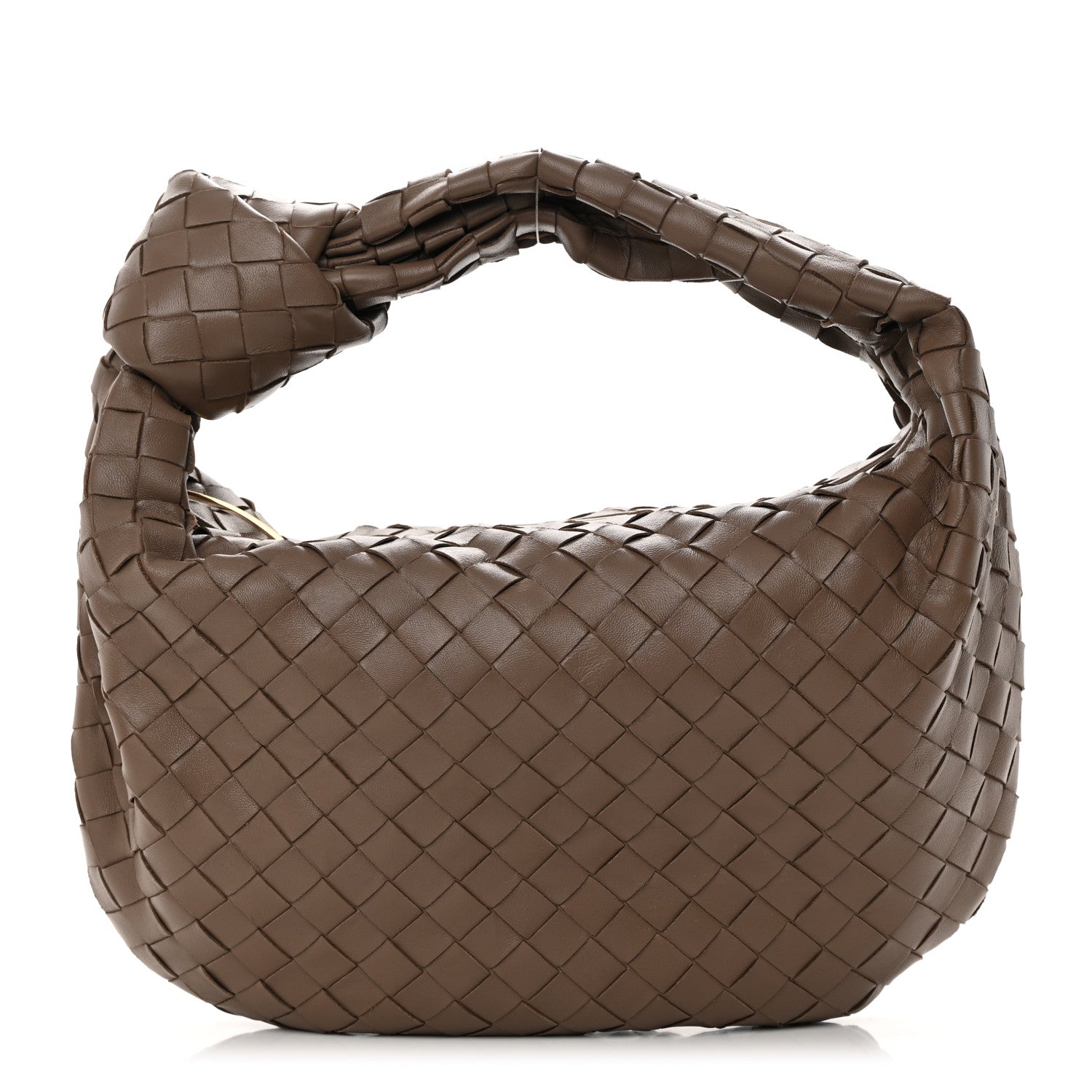 Bottega Veneta Nappa Intrecciato Teen Jodie Hobo Dark Taupe 1 of 10