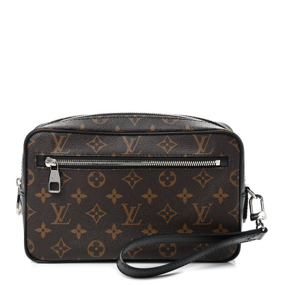 Louis Vuitton Monogram Macassar Kasai Clutch Black 1 of 9