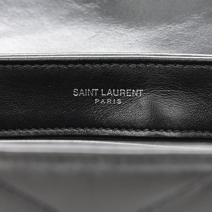 Saint Laurent Calfskin Y Quilted Monogram Toy Loulou Crossbody Bag Black 9 of 11