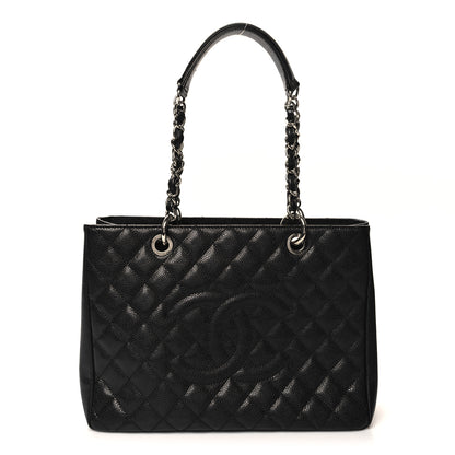 Chanel Caviar Quilted Grand Shopping Tote GST Black 1 of 11