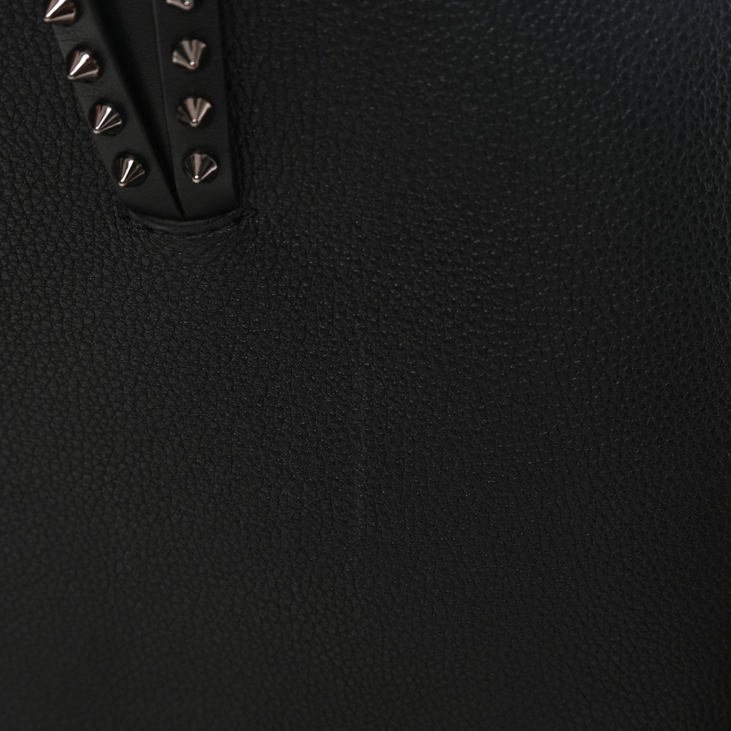 Calfskin Spikes East West Cabata Tote Black
