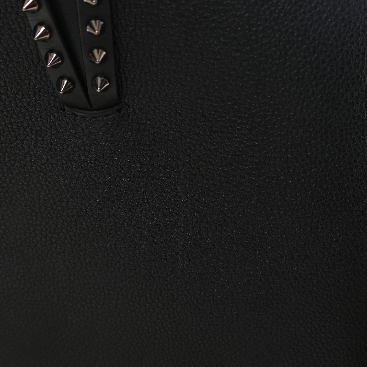 Christian Louboutin Calfskin Spikes East West Cabata Tote Black 12 of 13