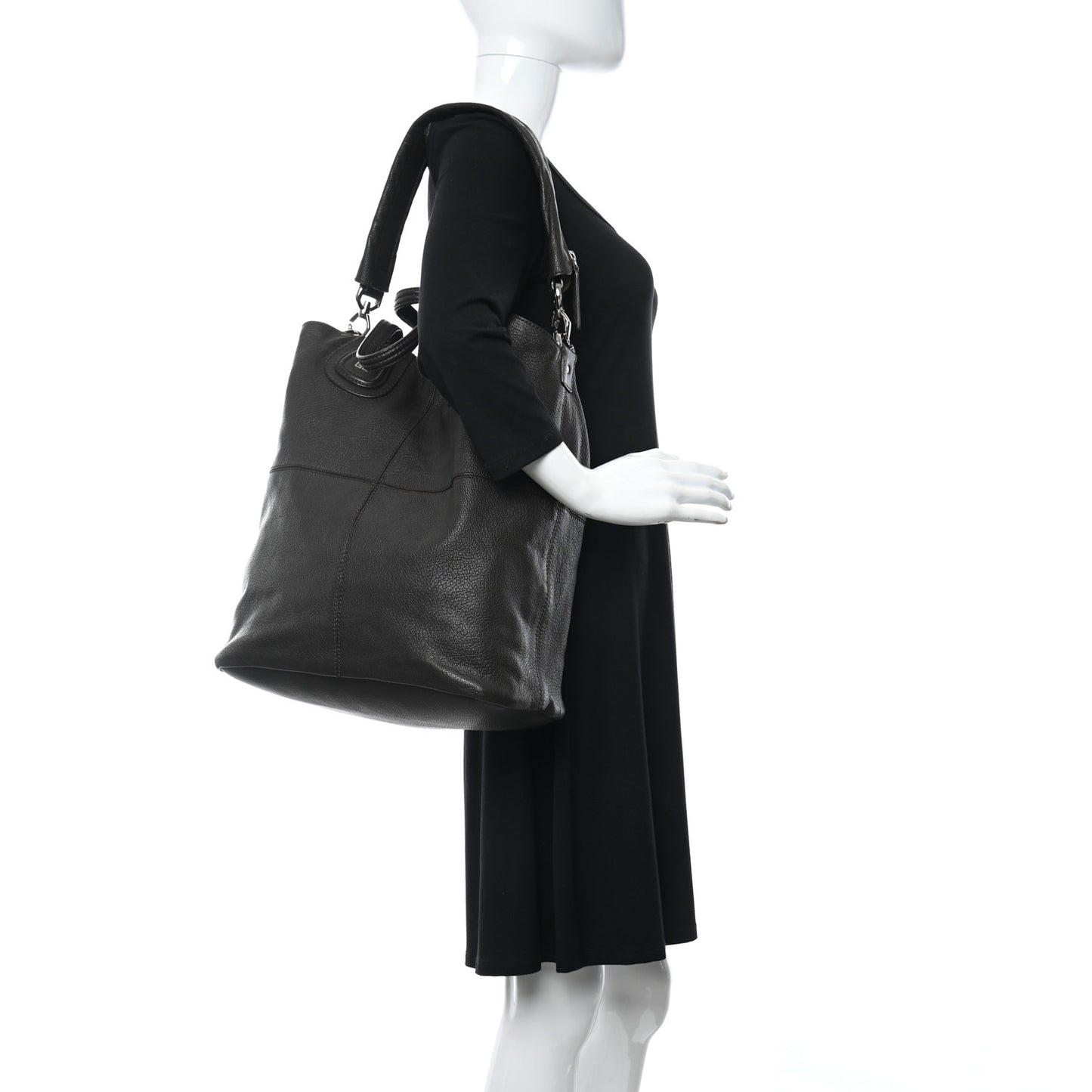 Sugar Goatskin Nightingale North South Tote Brown