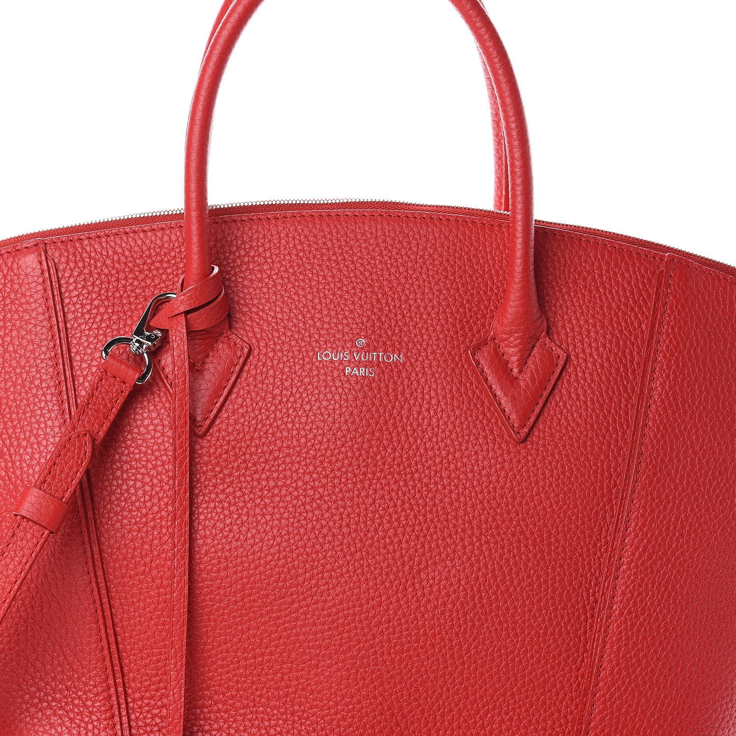 Louis Vuitton Veau Cachemire Soft Lockit MM Rubis 6 of 8
