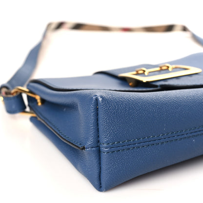 Burberry Soft Grain Calfskin Small Medley Crossbody Steel Blue 7 of 8