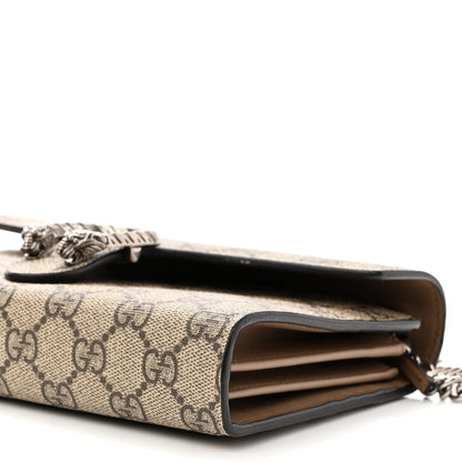 Gucci GG Supreme Monogram Mini Dionysus Chain Wallet Beige Taupe 10 of 12
