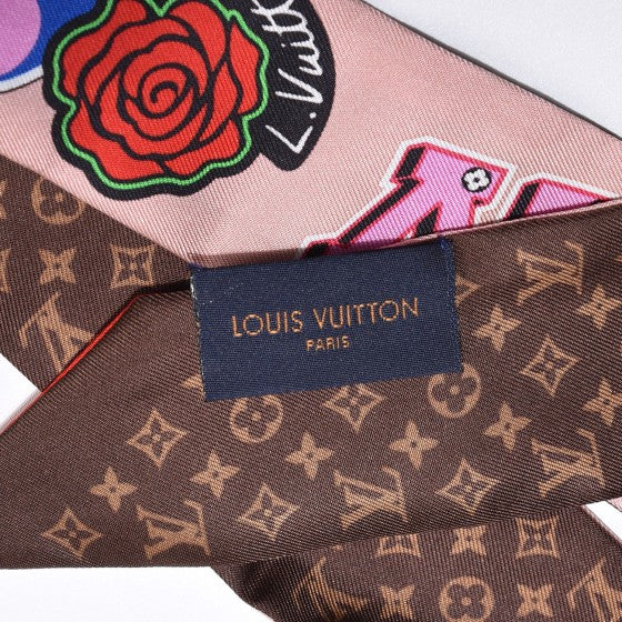 Louis Vuitton Silk Monogram LV Stories BB Bandeau Nude 4 of 4
