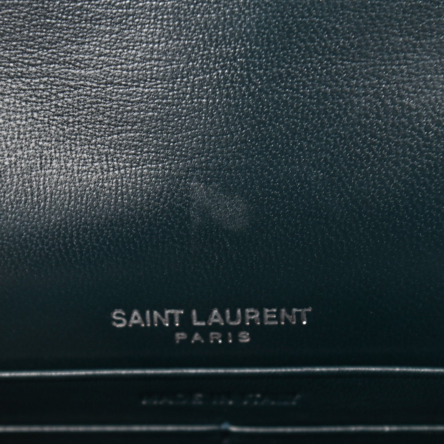 Velvet Crystal Monogram Kate Tassel Chain Wallet Blue