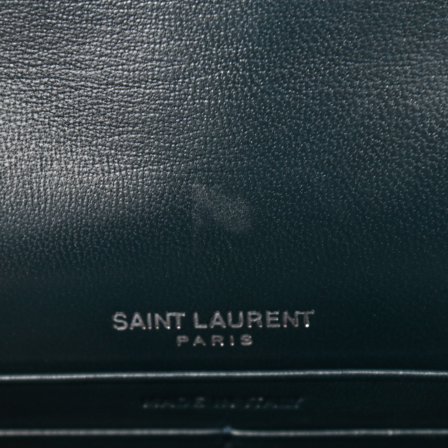 Saint Laurent Velvet Crystal Monogram Kate Tassel Chain Wallet Blue 10 of 16