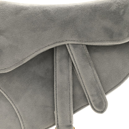 Christian Dior Velvet Crystal Mini Saddle Bag Grey 8 of 10