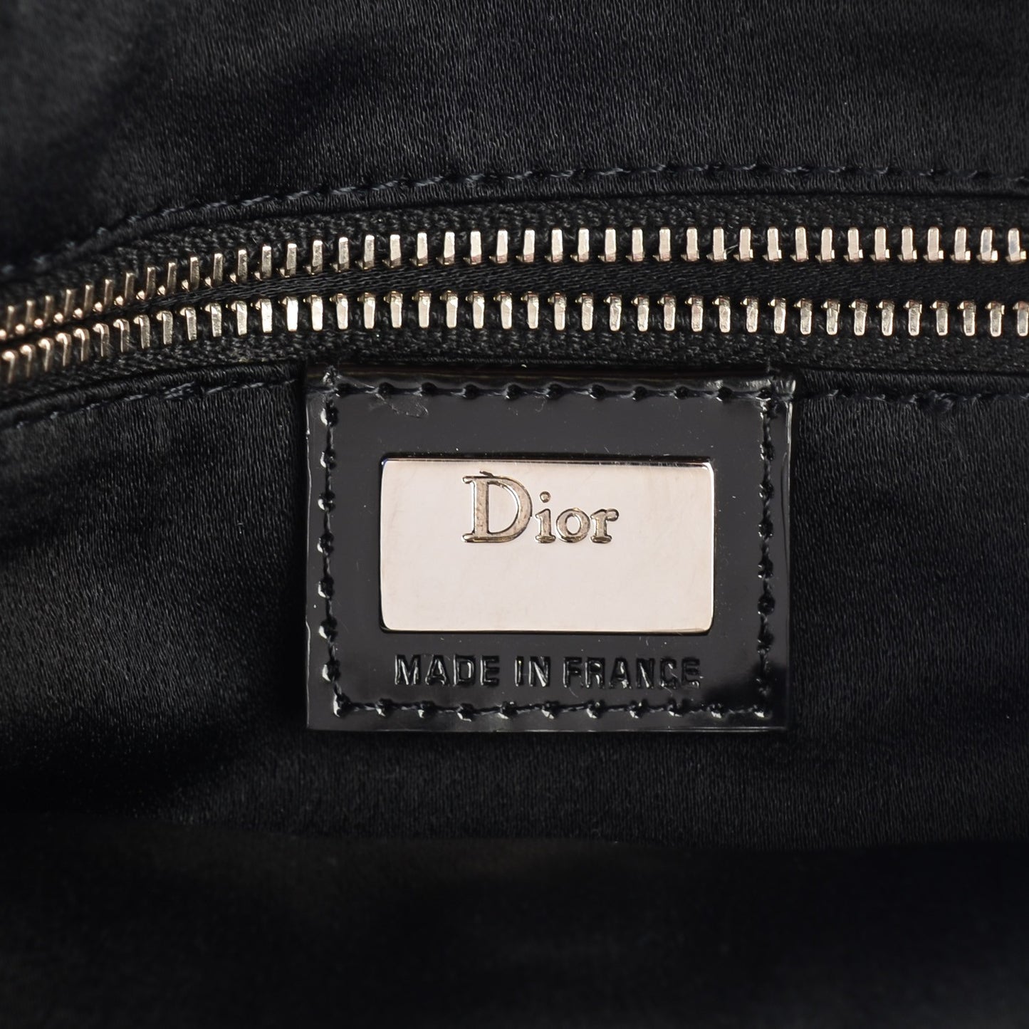 Satin Beaded Clutch Black