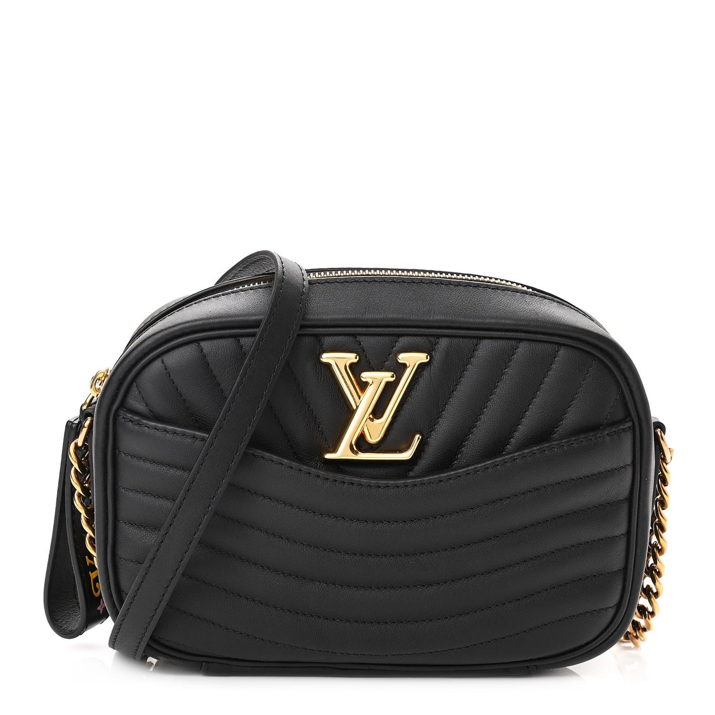 Calfskin New Wave Camera Bag Black