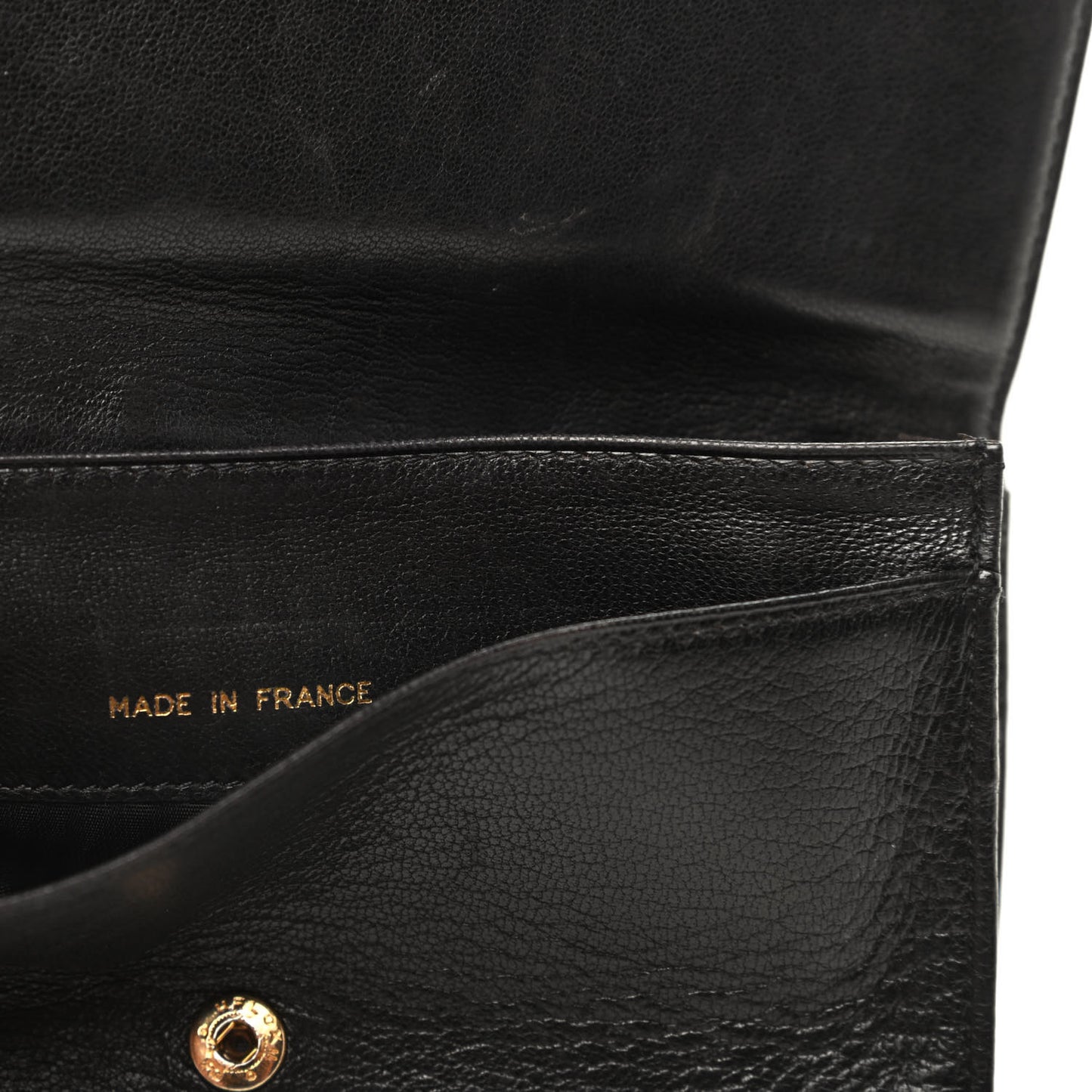 Goatskin Timeless CC Flap Wallet Black