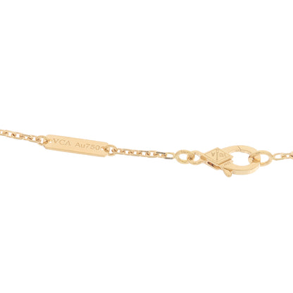 Van Cleef & Arpels 18K Yellow Gold Black Onyx Vintage Alhambra Pendant Necklace 4 of 6