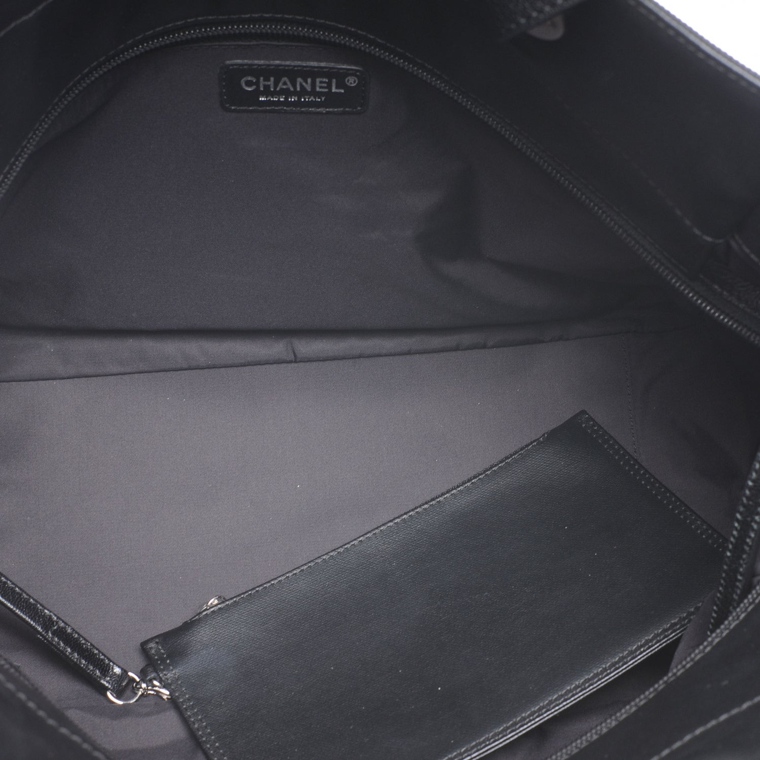Chanel Coated Canvas Large Paris Biarritz Tote Black 6 of 8