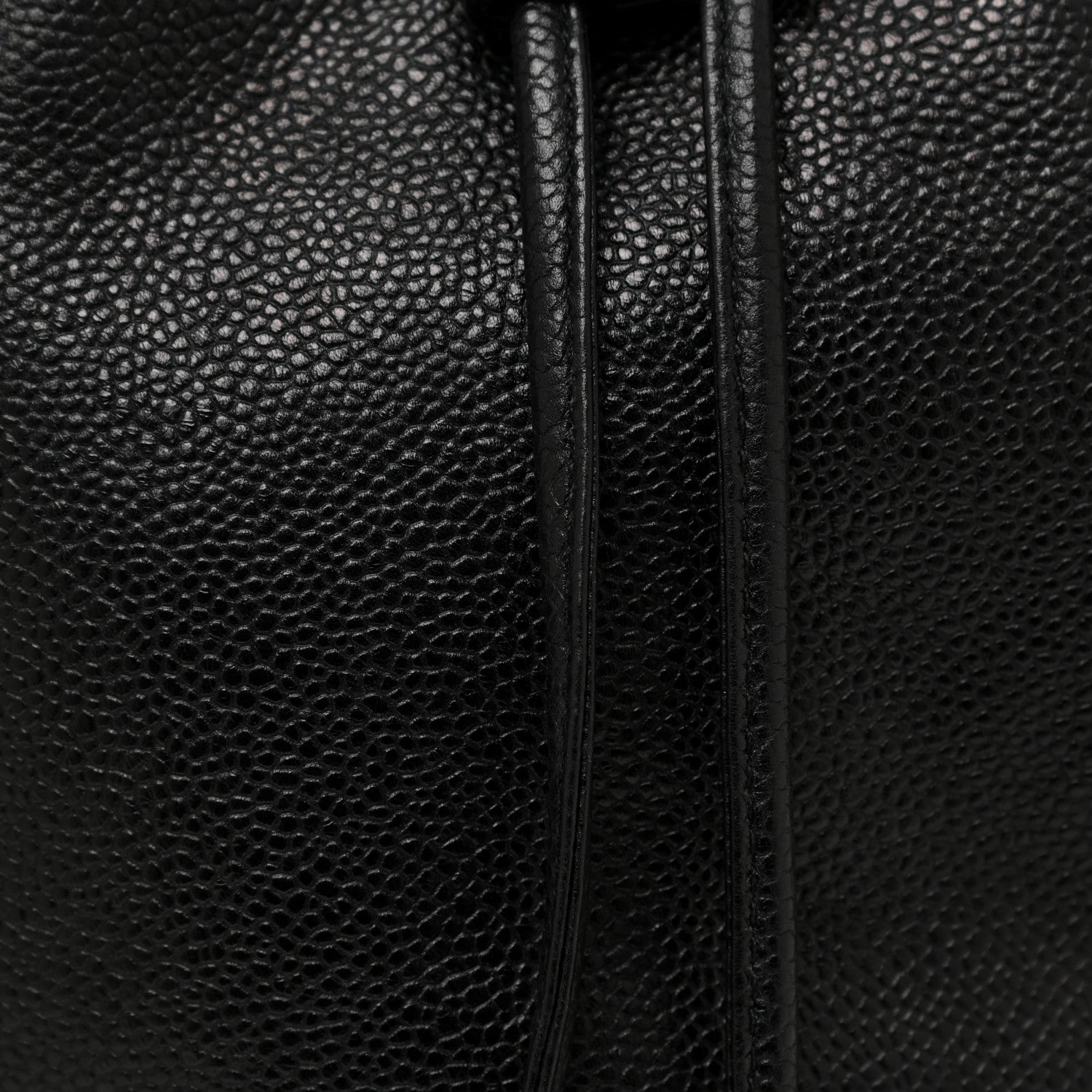 Chanel Caviar CC Drawstring Shoulder Bag Black 9 of 18