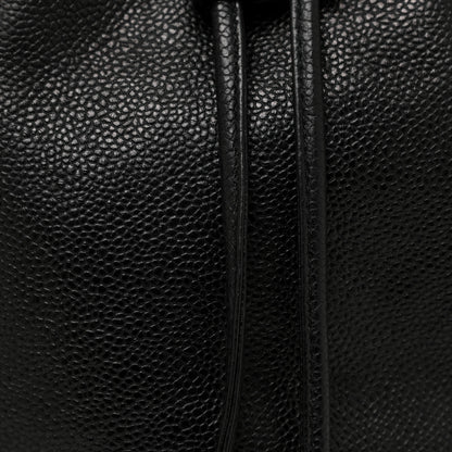 Chanel Caviar CC Drawstring Shoulder Bag Black 9 of 18