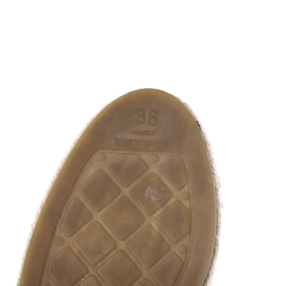 Chanel Mesh Grosgrain CC Espadrilles 36 Grey 8 of 12