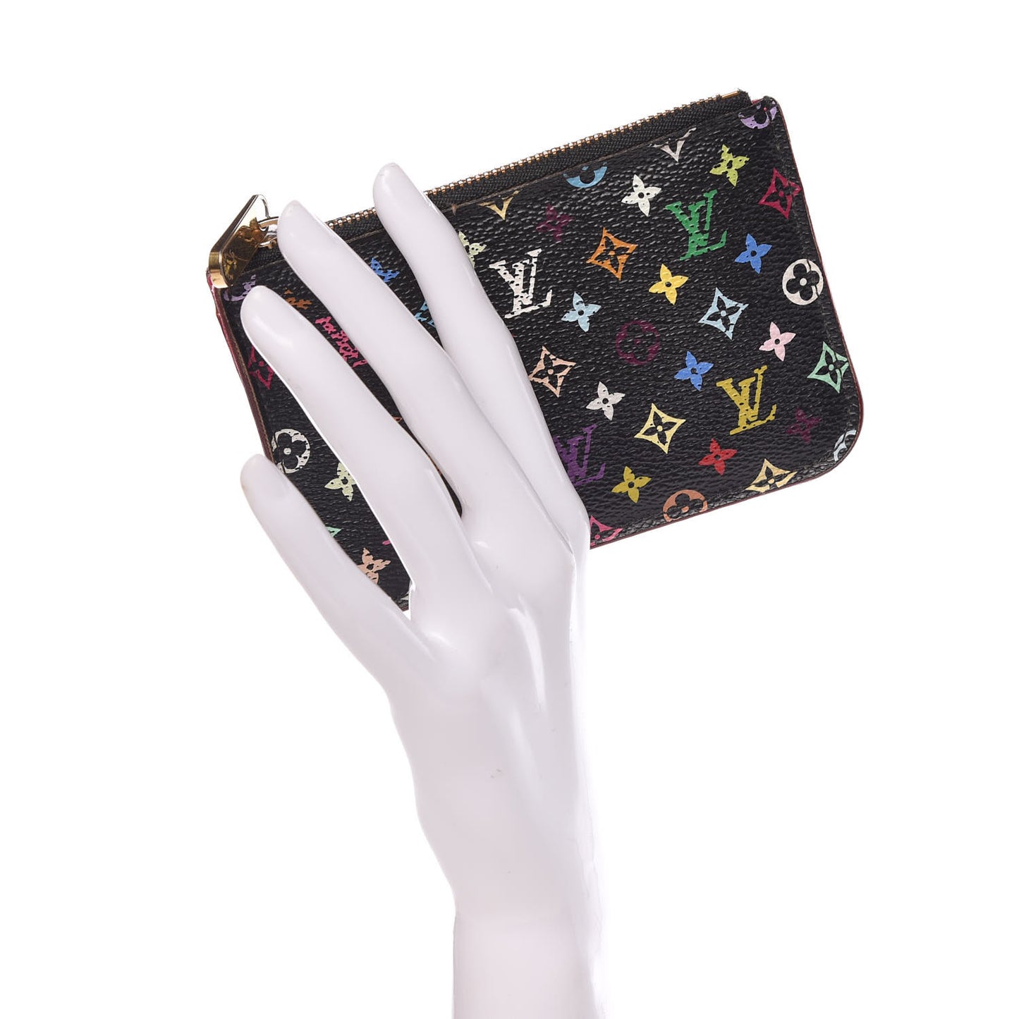 Monogram Multicolor Key Pouch Black Grenade