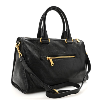 Prada Vitello Daino Shopping Satchel Black 3 of 10