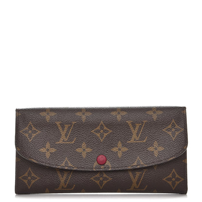 Louis Vuitton Monogram Emilie Wallet Fuchsia 1 of 7