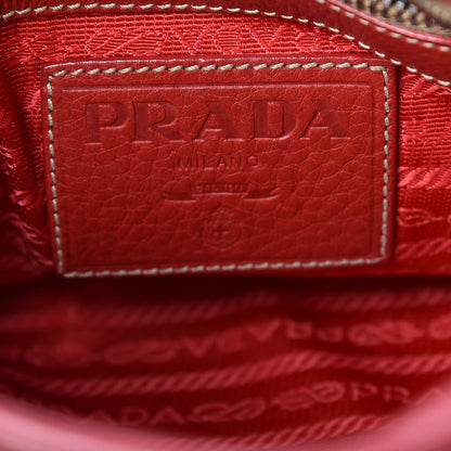 Prada Vitello Daino Rope Mini Tote Rosso 6 of 13
