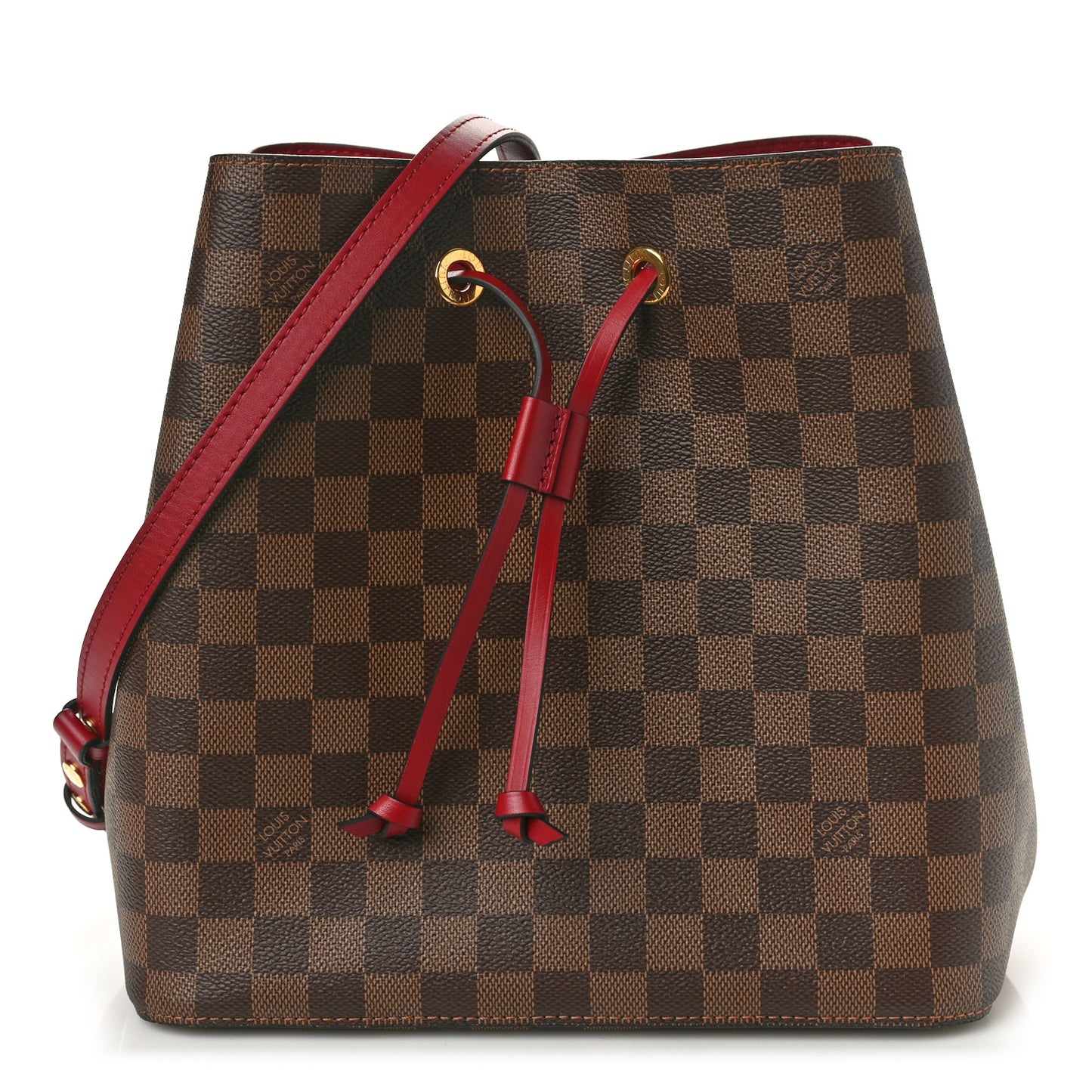 Damier Ebene Neonoe MM Cherry Berry