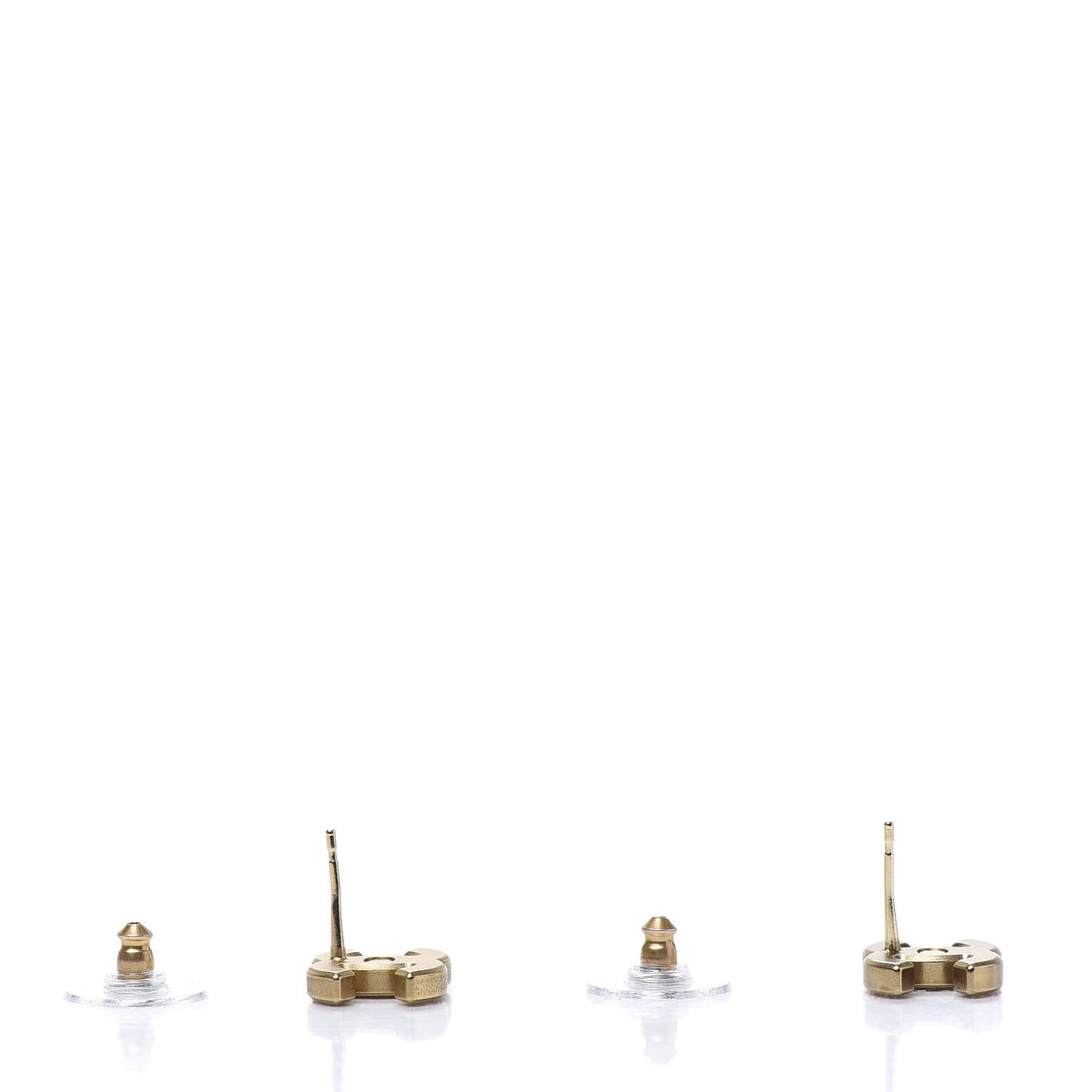 Crystal CC Earrings Gold