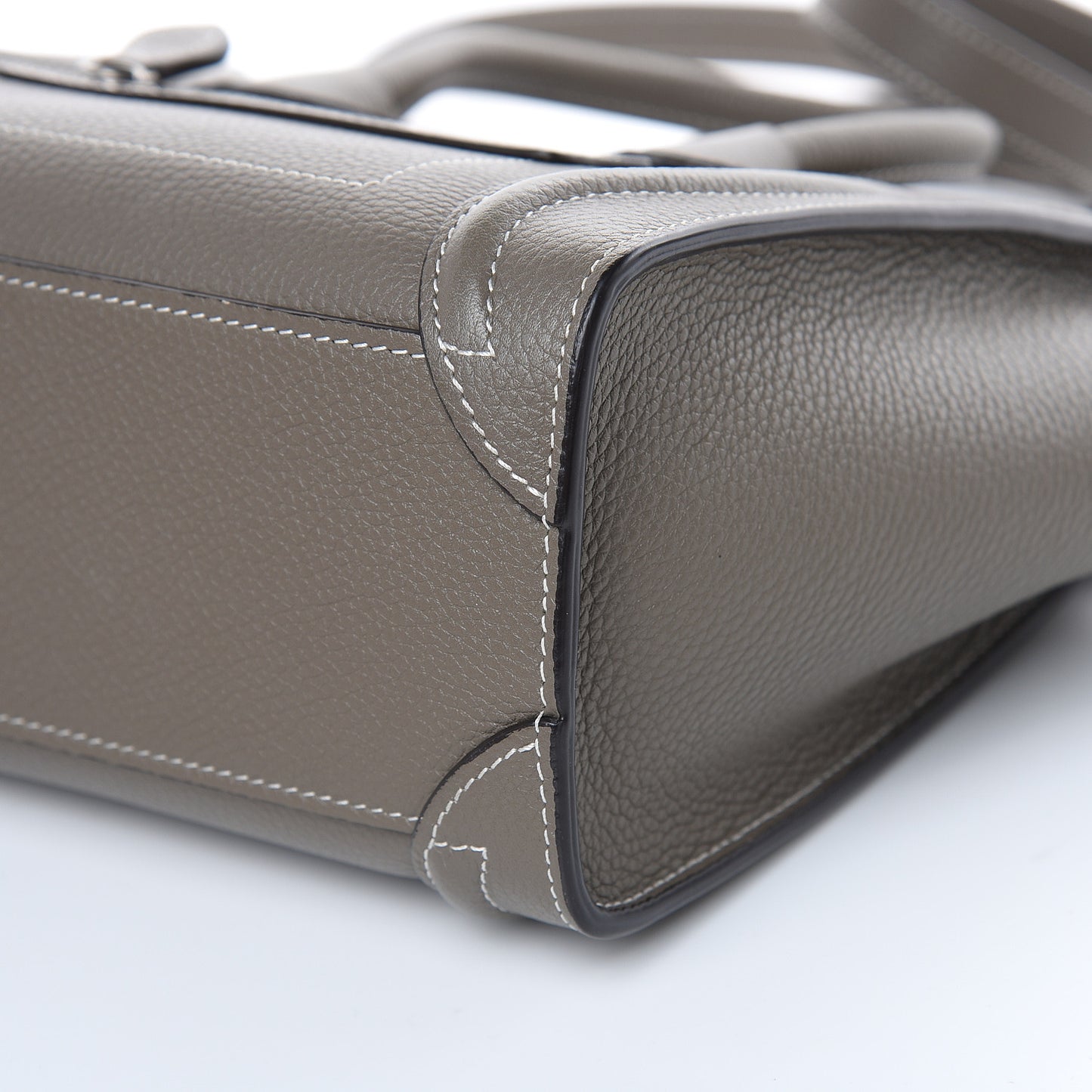 Drummed Calfskin Nano Luggage Souris
