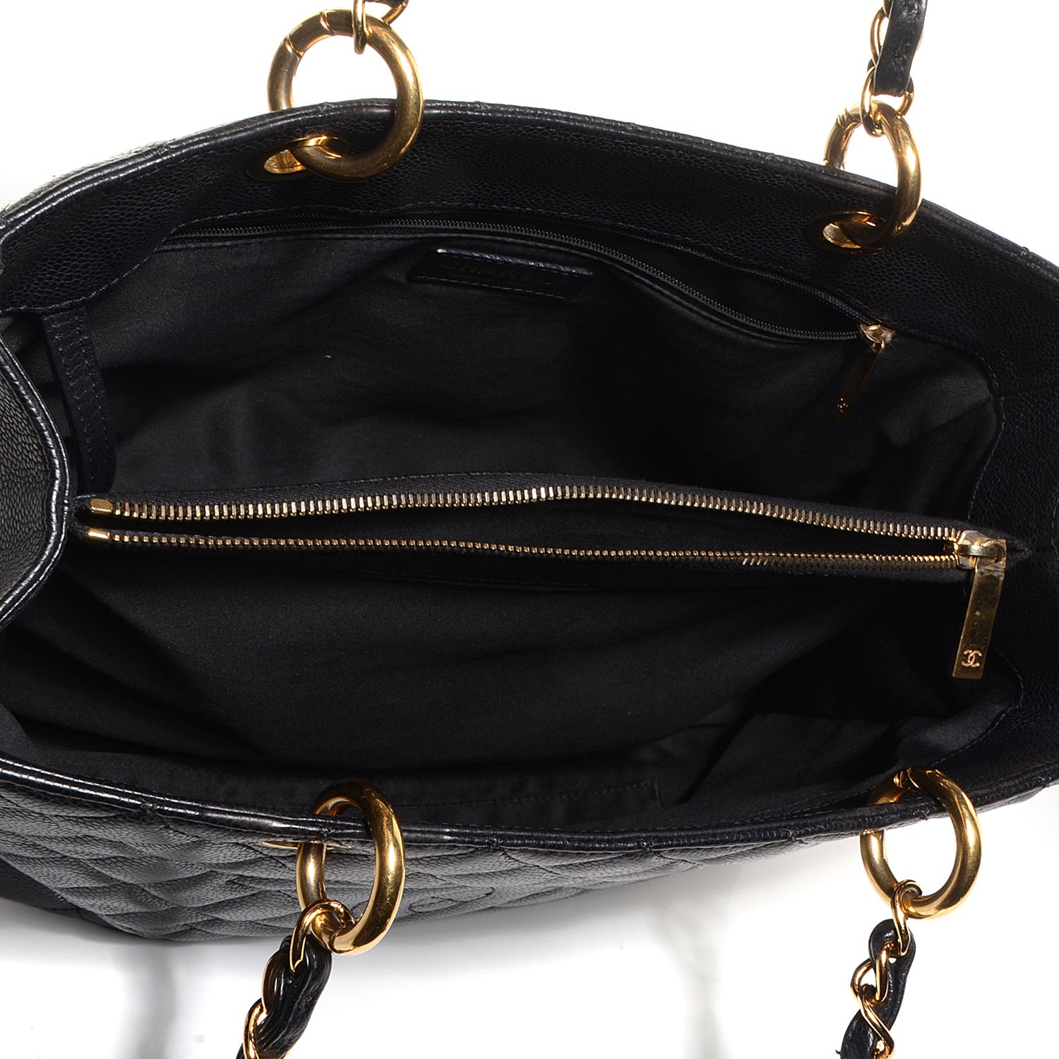 Chanel Caviar Grand Shopping Tote GST Black 5 of 7