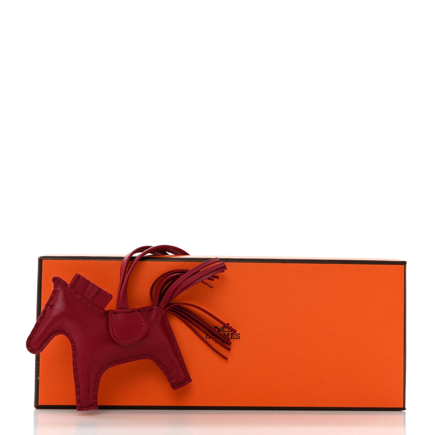 Milo Lambskin Grigri Rodeo Horse Bag Charm PM Rubis