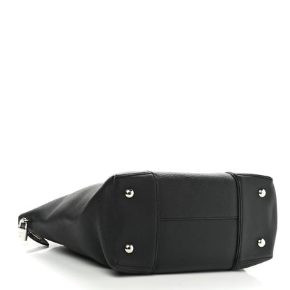 Louis Vuitton Veau Cachemire Soft Lockit MM Black 4 of 10