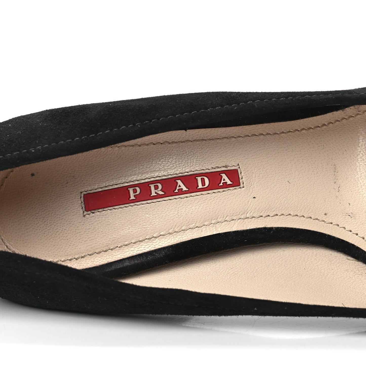 Suede Logo Bow Pumps 38.5 Black