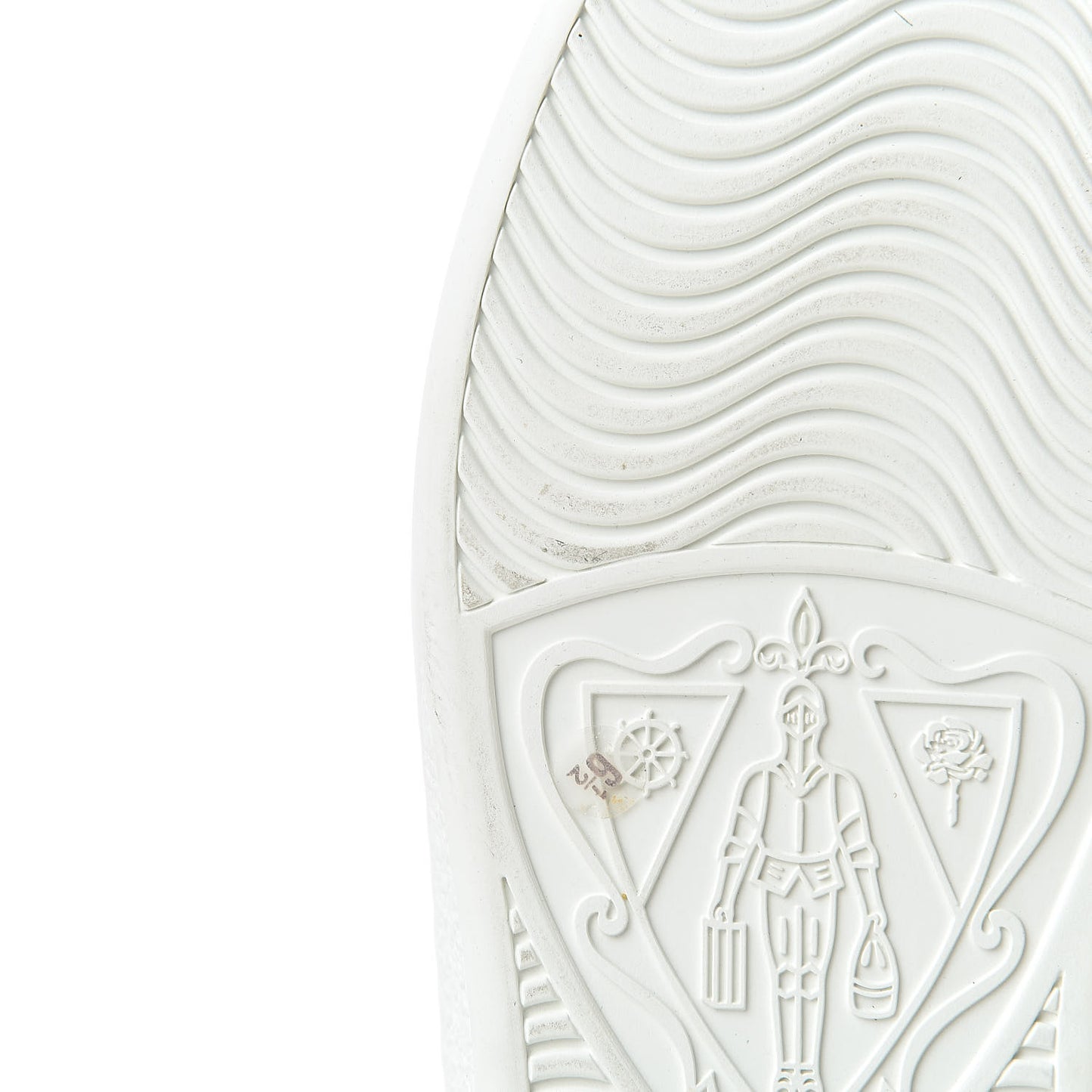 Calfskin Ayers Web Blind for Love Embroidered Mens Ace Sneakers 6.5 White