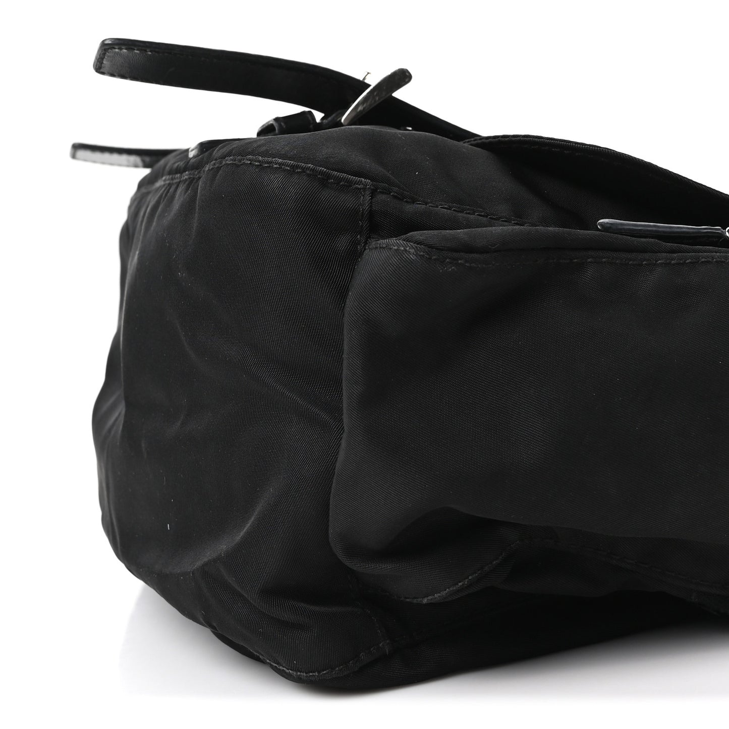 Tessuto Nylon Vela Messenger Bag Black