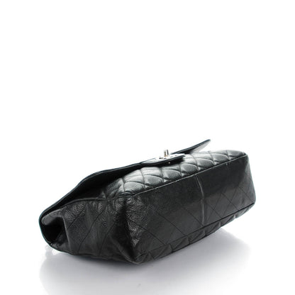Chanel Caviar Quilted Jumbo Single Flap Black 4 of 9