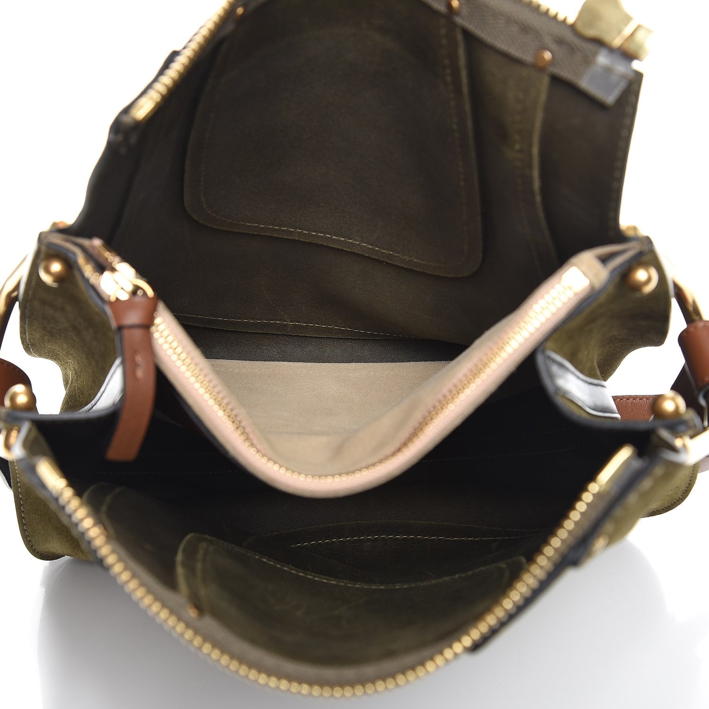 Calfskin Suede Small Hayley Hobo Eucalyptus