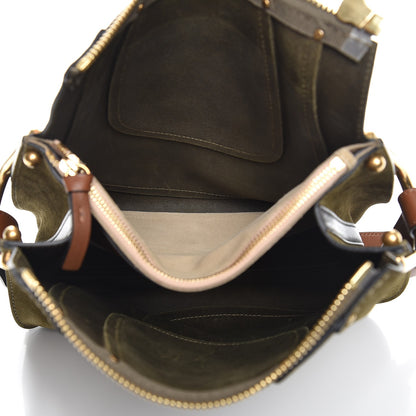 Chloe Calfskin Suede Small Hayley Hobo Eucalyptus 5 of 6