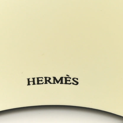 Hermes Lacquered Wood Assam Bracelet S Black White 4 of 5