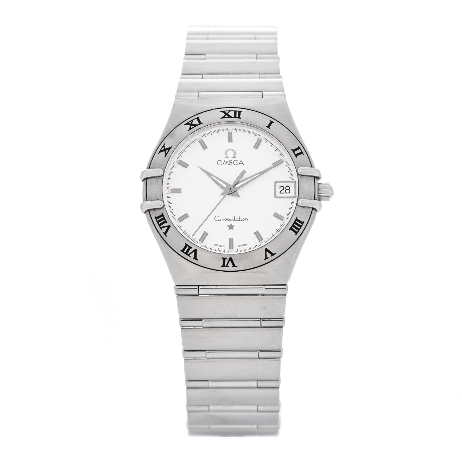 Omega Stainless Steel 33mm Constellation Quartz Watch White 1512.30 1 of 4