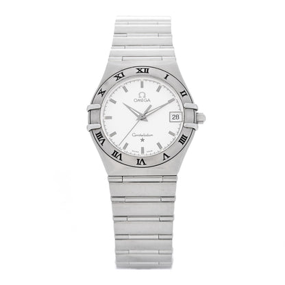 Omega Stainless Steel 33mm Constellation Quartz Watch White 1512.30 1 of 4