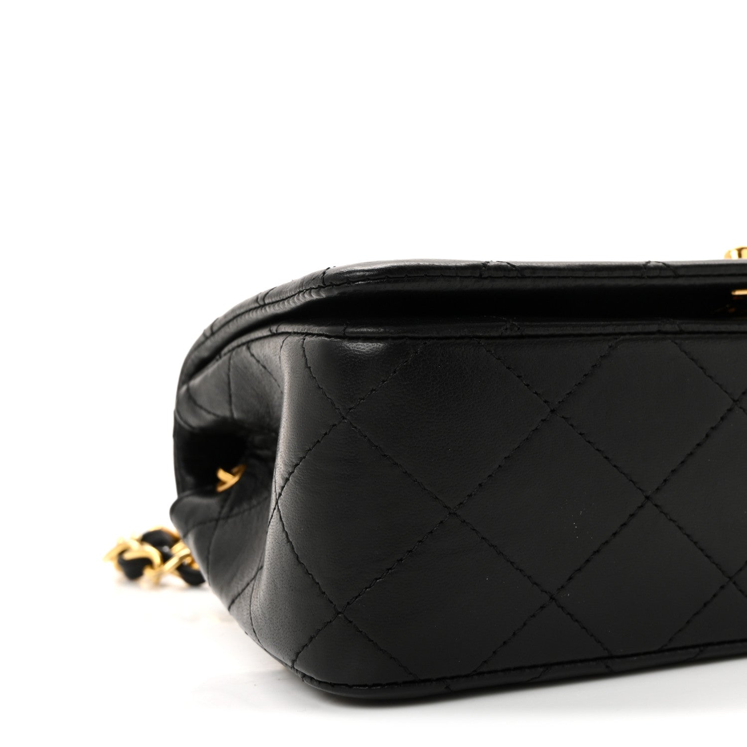 Chanel Lambskin Quilted Small Single Flap Black 8 of 10