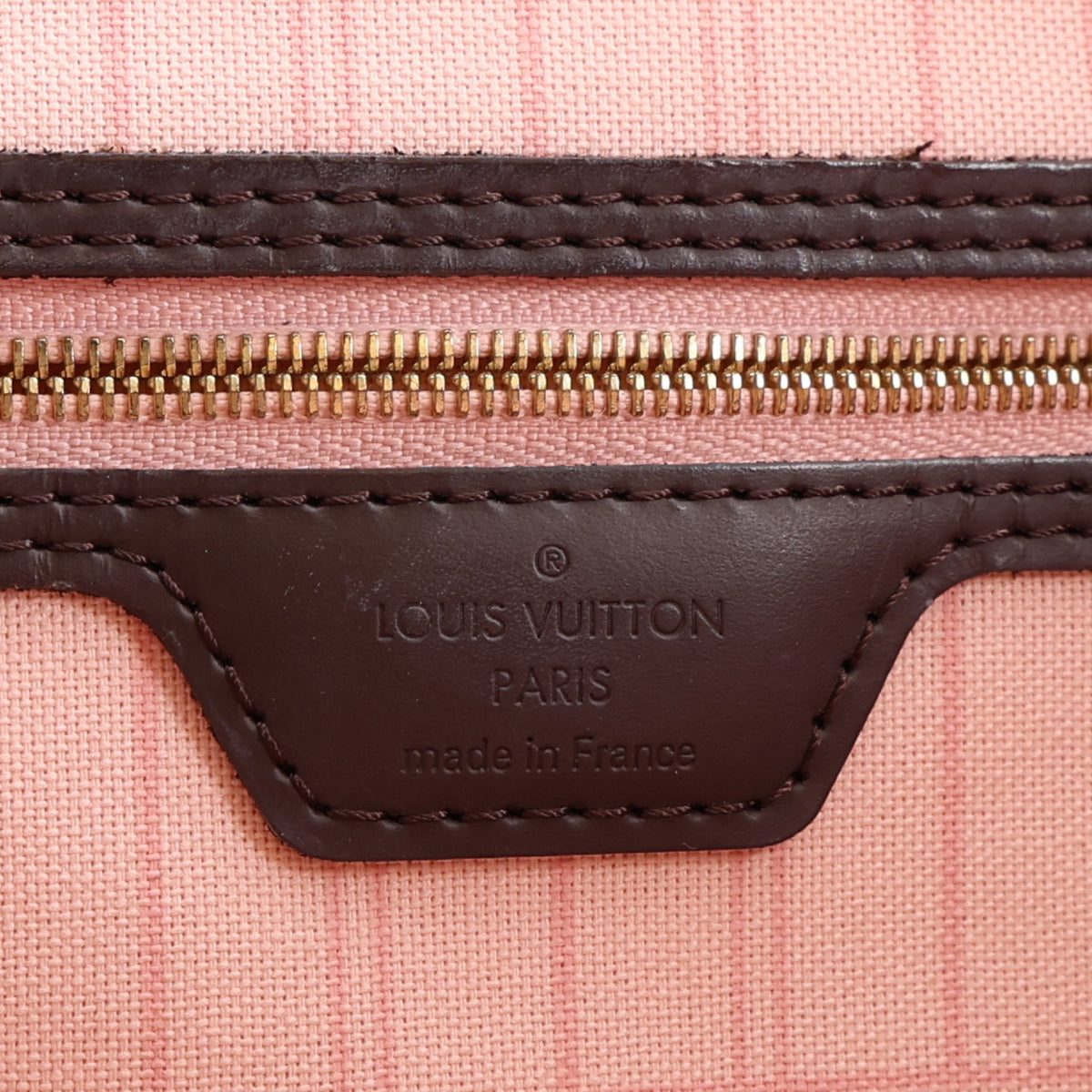 Damier Ebene Neo Neverfull MM Rose Ballerine