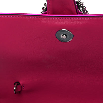 Jimmy Choo Satin Crystal Embellished Madeline Clutch Fuchsia 9 of 10