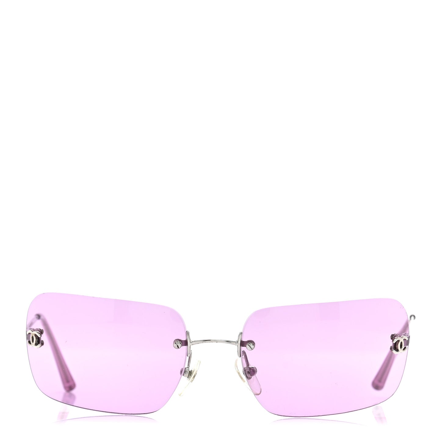 Metal CC Logo Sunglasses 4017 Purple
