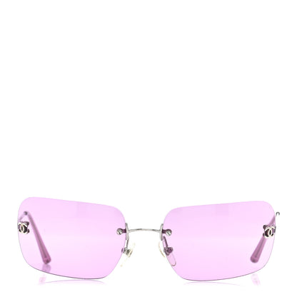 Chanel Metal CC Logo Sunglasses 4017 Purple 2 of 7