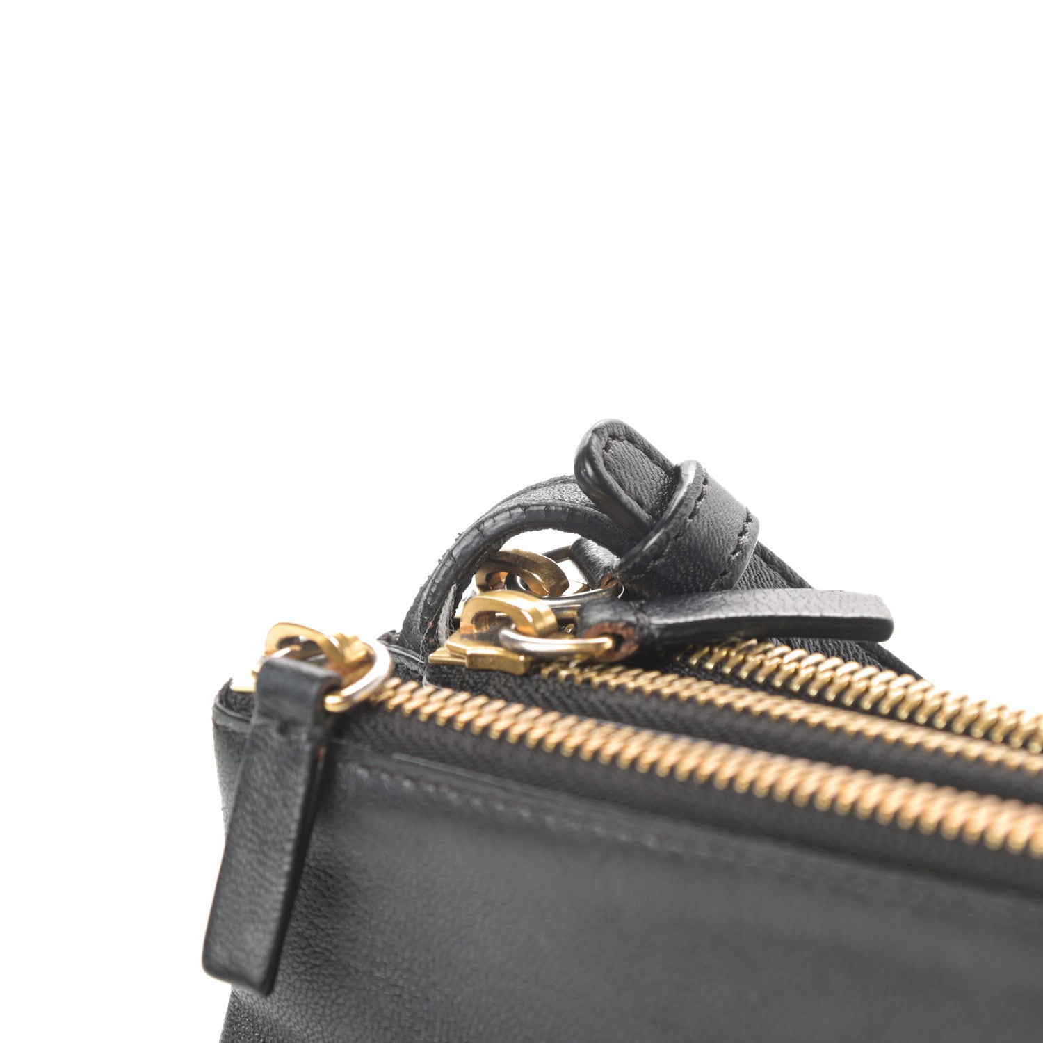Celine Lambskin Small Trio Crossbody Bag Black 14 of 16